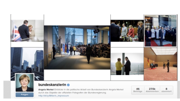 Es lohnt sich, Merkel auf Instagram zu folgen  