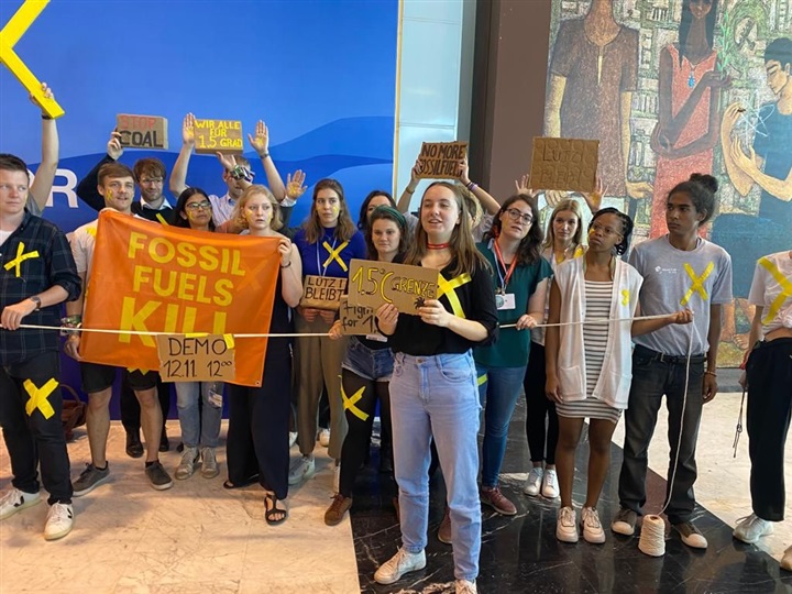 Cop27 in Ägypten : Demonstrationen in der blauen Region und ein deutsches Dorf am Rande der Zerstörung